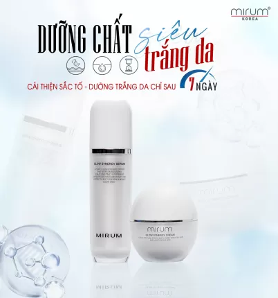 Kem dưỡng trắng da, mờ nám & tàn nhang – Mirum Glow Synergy Cream 55ml